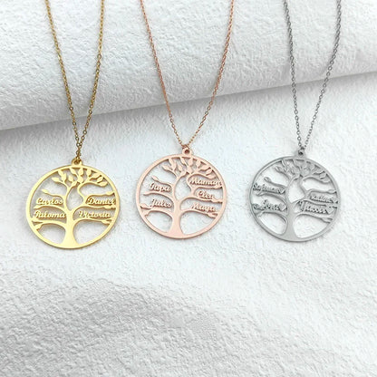 COLLIER ARBRE DE VIE PRÉNOMS