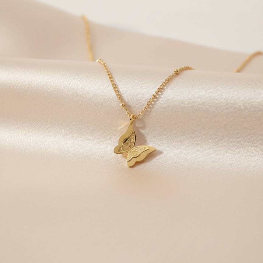 Collier Papillon Sabr & Amal - Patience & Espoir